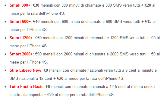 Offerte iPhone Vodafone